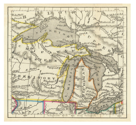 Michigan Map 1824